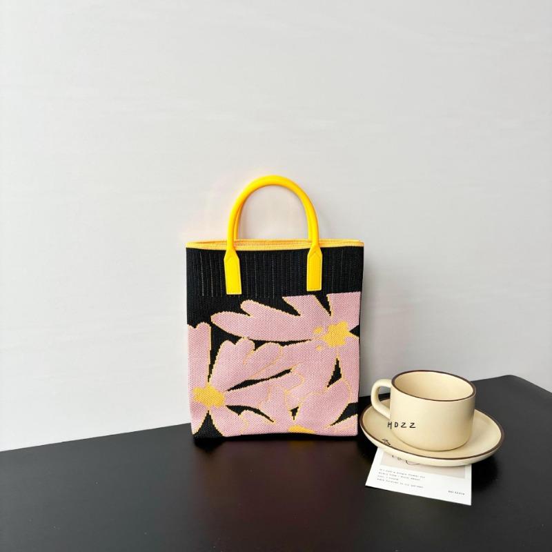 Premium Sense, Mobile Phone Bag Large Capacity Knitted Bag Niche Versatile Shoulder Messenger Bag Cartoon Fashion Handbag