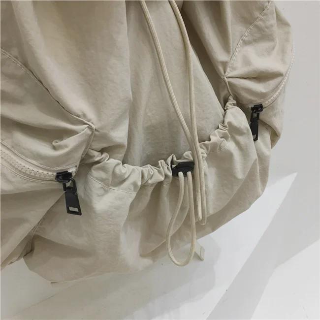 Introducing the New Simple Nylon Drawstring Backpack: a Spacious, Versatile Bag Perfect for Students, Leisure Trips, and Sports Activities.