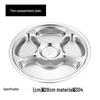 Thickened 304 Stainless Steel Divided Cafeteria Tray