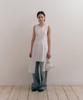 Loutaideu Damaged Cotton Dress [White]