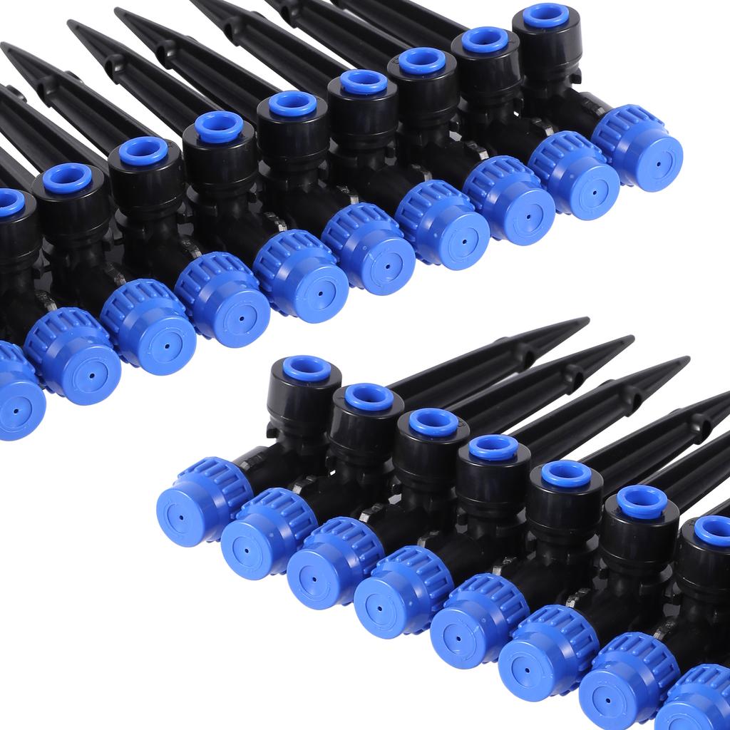 10pcs Irrigation Spray Nozzle 180° Rotatable Adjustable Sprinkler Irrigation Spray Head Suitable For Home Garden Watering System