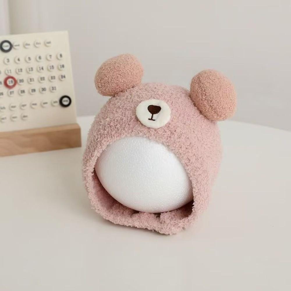 Anti-Cold Baby Bear Hat Soft Fleece Infant Toddler Beanie Cute Baby Photo Prop Hat  For Boys