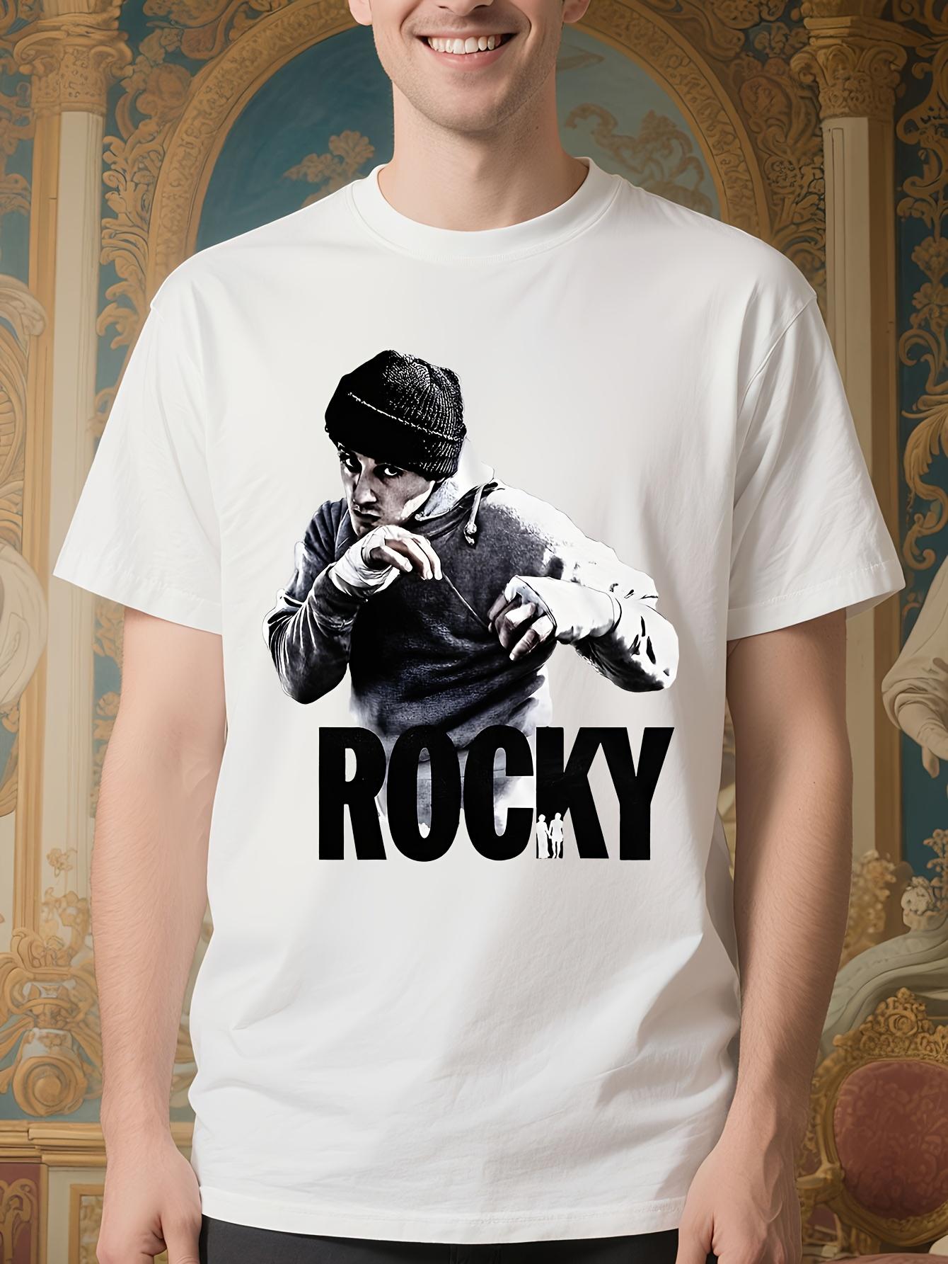 Rocky Movie Graphic Tshirt - 100% Cotton 300lb Heavyweigh... XXL