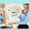 White Dog Cartoon Stuffed Animal With Pp Cotton Filling For Playroom Decor