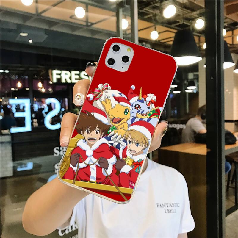 Etui na telefon Digimon Adventure anime dla iphone 12 pro max mini 11 pro XS MAX 8 7 6 6S Plus X 5S SE 2020 XR