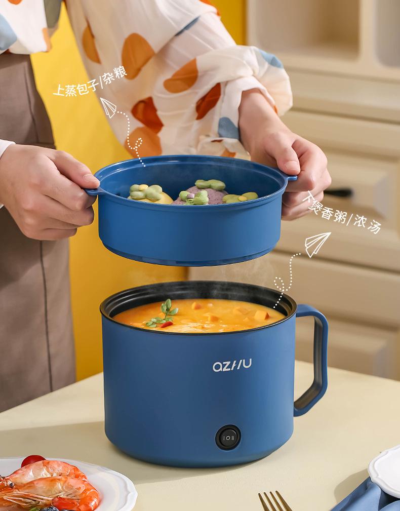 Compact Multi-Functional Electric Cooker: Mini Rice, Soup & Dorm Pot (EU & UK Standards)