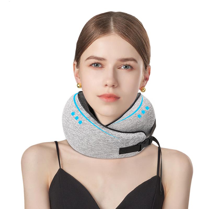 Memory Foam U-shaped Pillow Portable Travel Neck Pillow Car and Airplane Head Support Pillow Office Lunch Break Pillow