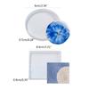 Coaster Silicone Resin Mold Round/Square Tray Resin Mold Resin Epoxy Casting Mold for Wedding Party Home Table Ornaments