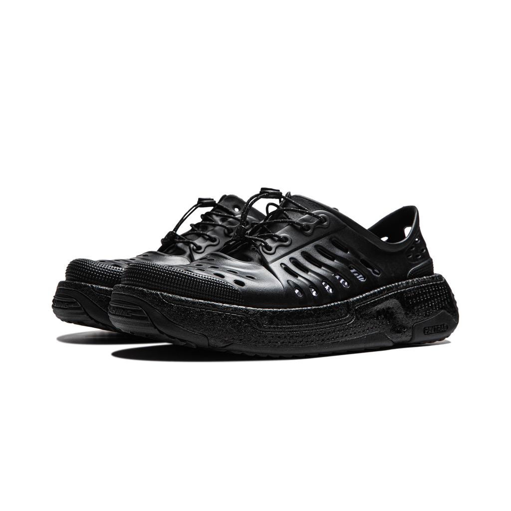 Li Ning Pangu Trek Fashion Trend Comfortable Versatile Water Shoes Unisex Shoes Black AZSV025-3