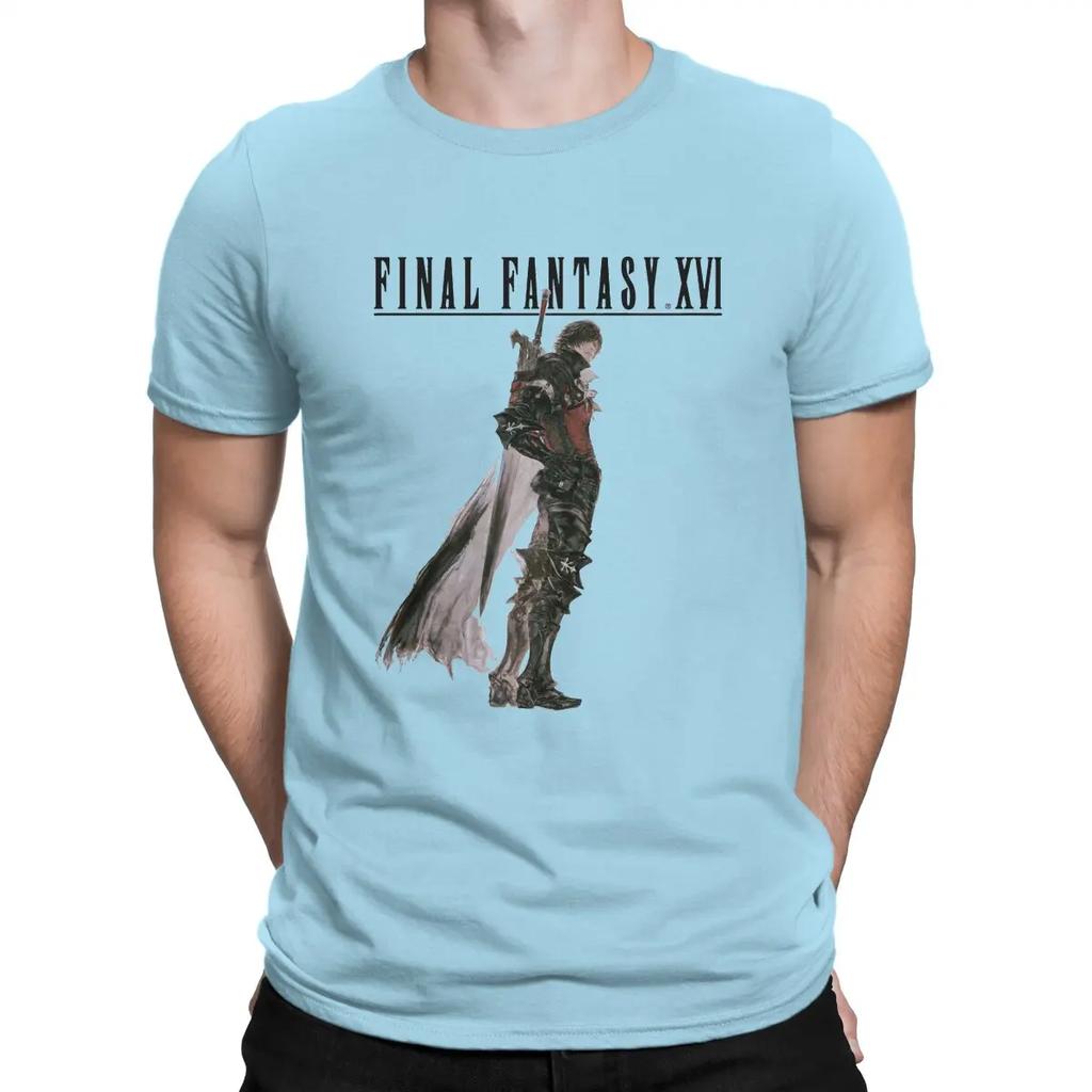 Cool T-Shirt for Men F-Final Fantasy Casual Pure Cotton Tees O Neck Short Sleeve T Shirt Birthday Present Tops