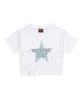 S'EST Shining Dust Crop T-Shirts White