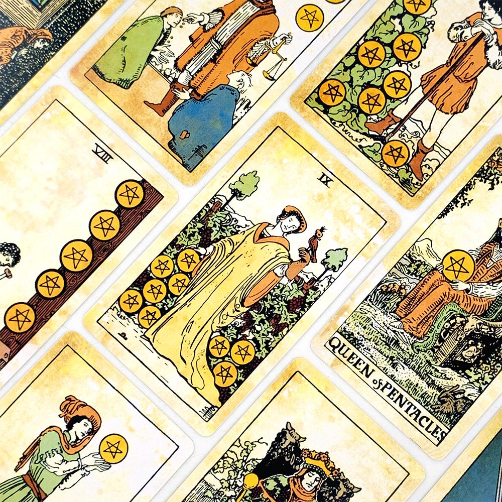 Tarot Cards A 78 Deck Oracle English Visions Divination Edition Borad Playing Games,Holiday Games, Christmas and New Year Gifts
