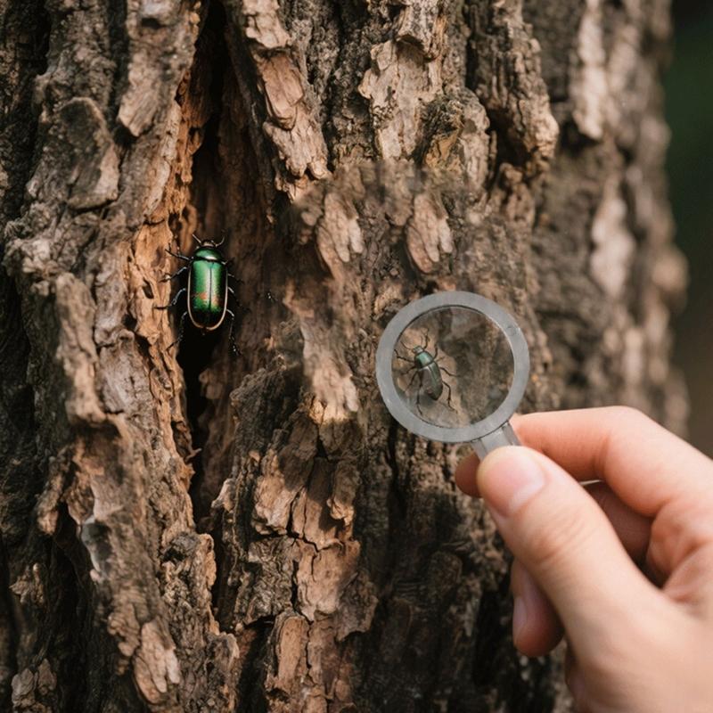 2pcs Multifunctional Handheld Magnifying Glass Tweezers Magnifier Glass for Small Object Inspection Plastic Magnifier