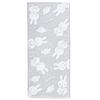 Nishikawa Miffy Face Jacquard Weave for a Soft Made in XT24138631 Towel, 34x80cm, Washable, 100% Cotton, Feel, Japan, Gray,