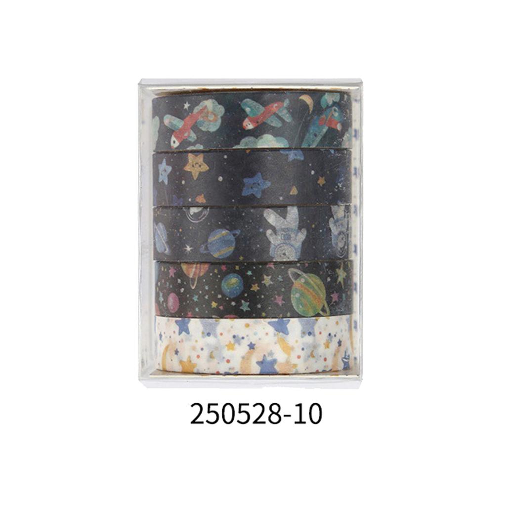 Creative cute cartoon washi tape set, butterfly, floral, geometric pattern print design, journal decoration gift masking tape