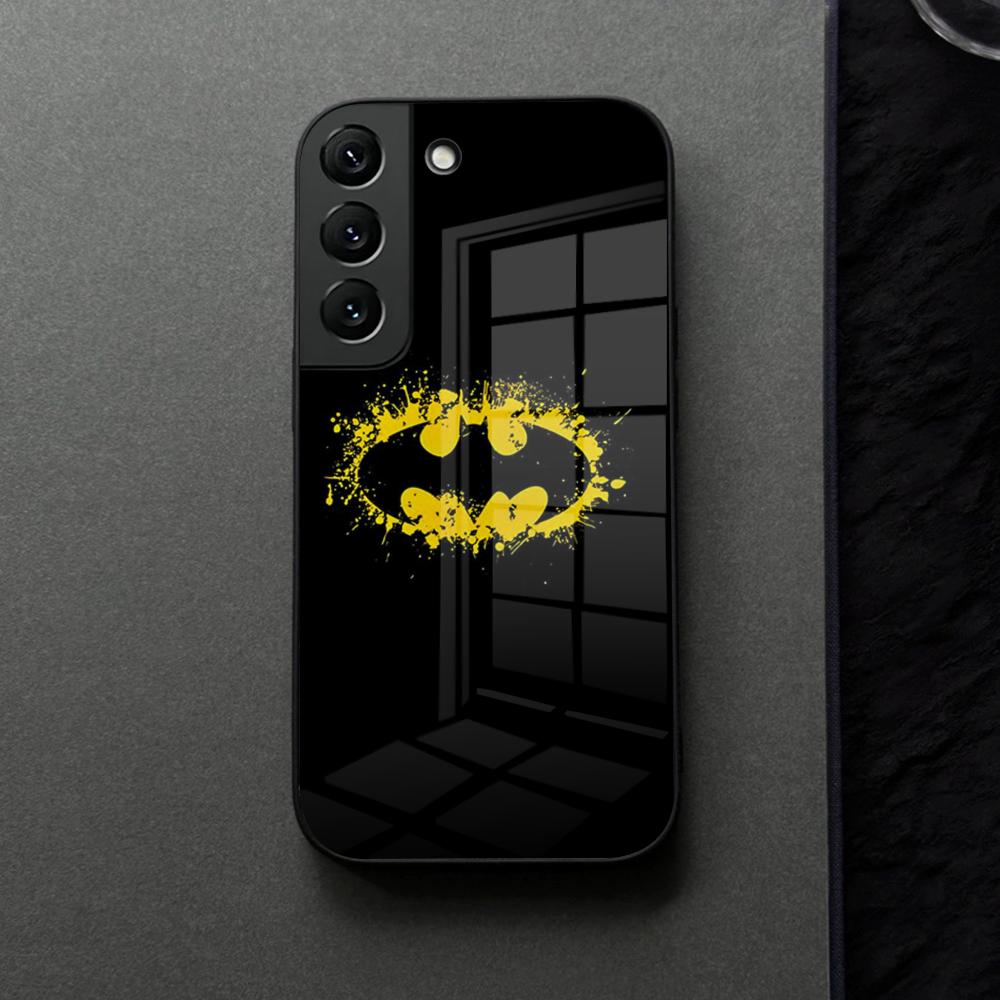 Cool B-Batmans Logo Phone Case Glass For Samsung Galaxy S21 S25 S22 S20 S24 S23 Ultra Fe Plus A16 A34 A54 A24 Coque