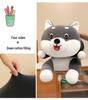 Large Soft Husky Plush Dog Pillow - Comforting Doll for Kids