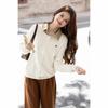 Mocana Women's Sweet Cartoon Embroidered Long Sleeve Knit Sweater
