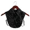 Cowboy Lapel Lace Black/White Cotton Clothes Accessories Blouse False Collar Shirt Fake Collar