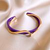Dopamine Color Smudge Geometric Resin Bracelet Temperament Versatile Bracelet European and American Jewelry