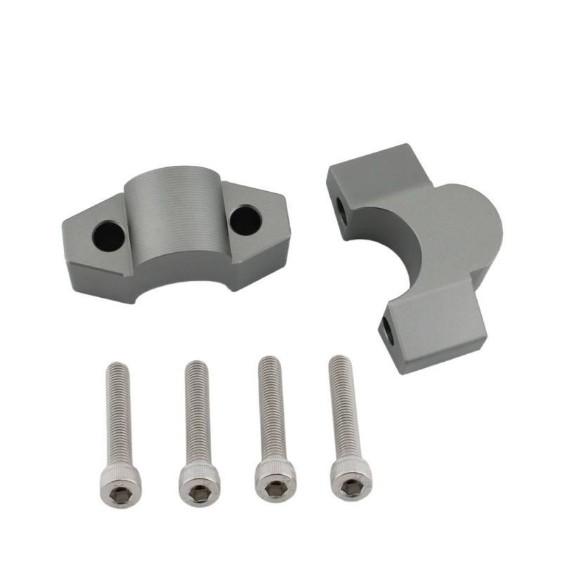 Motorcycle Handlebar Riser Clamp Honda ADV150 ADV160 ADV350 - 25mm Height Increase Or Titanium Finish