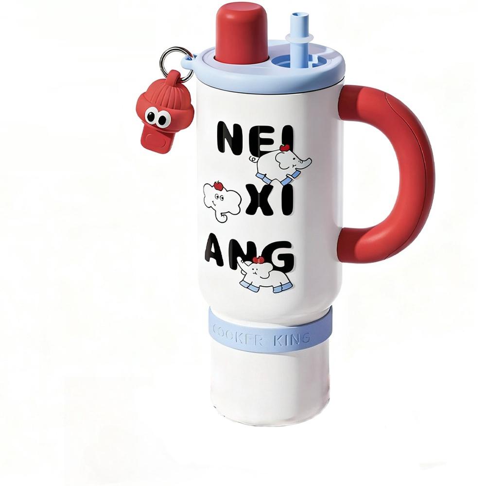 COOKER KING 1200ml Ice Cup316Stainless Steel Insulation Cup Food Grade Kettle with Handle Suitable for OutdoorTravelPortable Cup