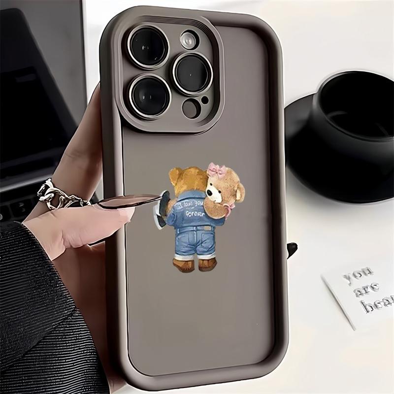 Cute Winter Bear Pattern Phone Case For Xiaomi Redmi Note 14 13 12 11 Pro Plus 4G 5G 12S 11S Redmi 15C 14C 13 Silicone Cover