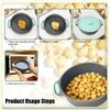 Popcorn Maker Microwave Silicone Foldable Kitchen Supplies Popcorn Cooker With Handle For Kids Teens Adults Movie Night Home