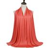 Ramadan Modal Cotton Jersey Hijabs For Woman Long Muslim Scarf Shawl Plain Soft Turban Tie Head Wraps For Women Islamic Clothing