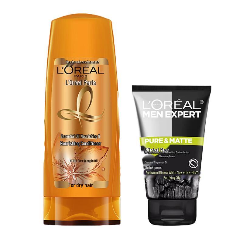 Набор L Oreal Men Expert Гель для умывания и Кондиционер для лица Контроль жирности
