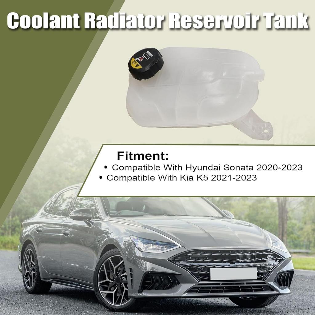Priprilod Coolant Radiator Reservoir Tank Compatible With Hyundai Sonata 2020-2023 Compatible With Kia K5 2021-2023# 25430-L1500 25430L1500