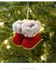 Red Fabric Christmas Boot Ornament - Cross-Border Creative Tree Decoration