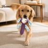 Puppy Teething Relief Toys Squeaky Plush Dog Toy, Cute Animal Shape, Durable Corduroy Crinkle Paper Chew Interactive Training for Dogs Pet Teeth