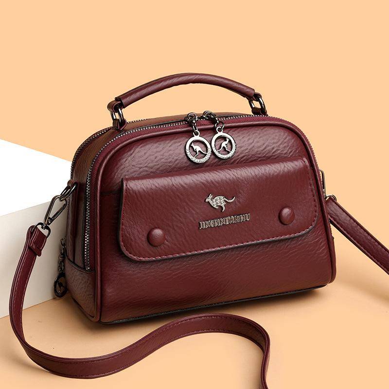 Single-shoulder Bag Large-capacity Hand-held Small Square Bag Fashionable and Versatile Crossbody Mom Bag