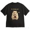 Koreanstyle Fun Patterned Unisexs Tshirt Summer New Style High Street Casual Loose Fit Unisexs and Womens Universal Tshirt
