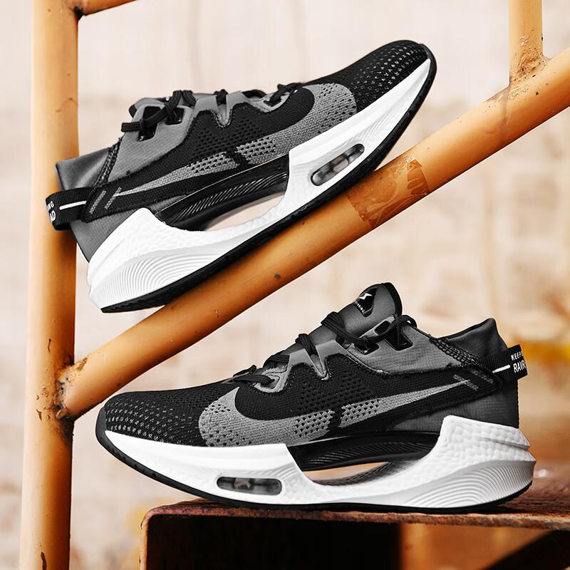 

Сломанные две подушки Zoom Air женские кроссовки для бега 2-го поколения сверхлегкие амортизирующие увеличивающие рост кроссовки нескользящие детские марафонки 42