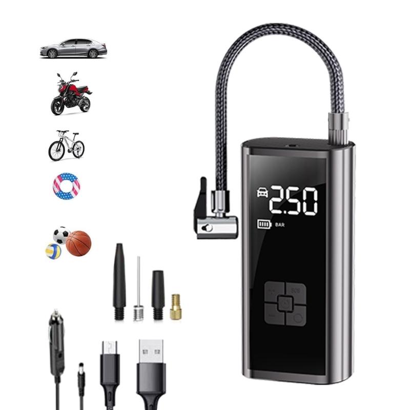 Handheld Electric Digital Tire Inflator with LED Light Tire Pump