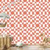 Wallpaper Free checkerboard background coral, center coral 50x1000