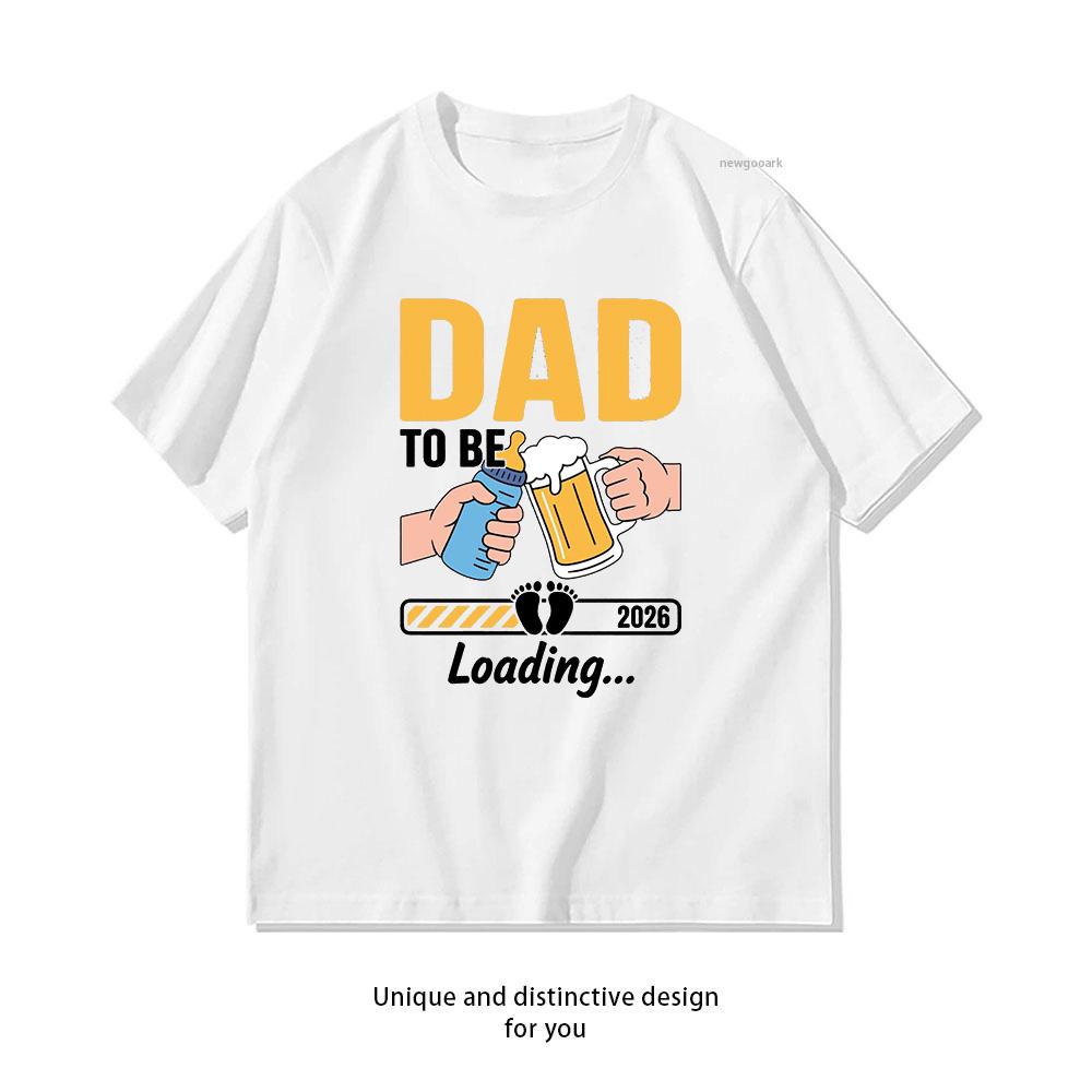 Dad To Be 2026 Promoted To Daddy Shirt Woman Man Summer Cotton Graphic T Shirts Adult Oneck Tops Shortsleev S3XL S