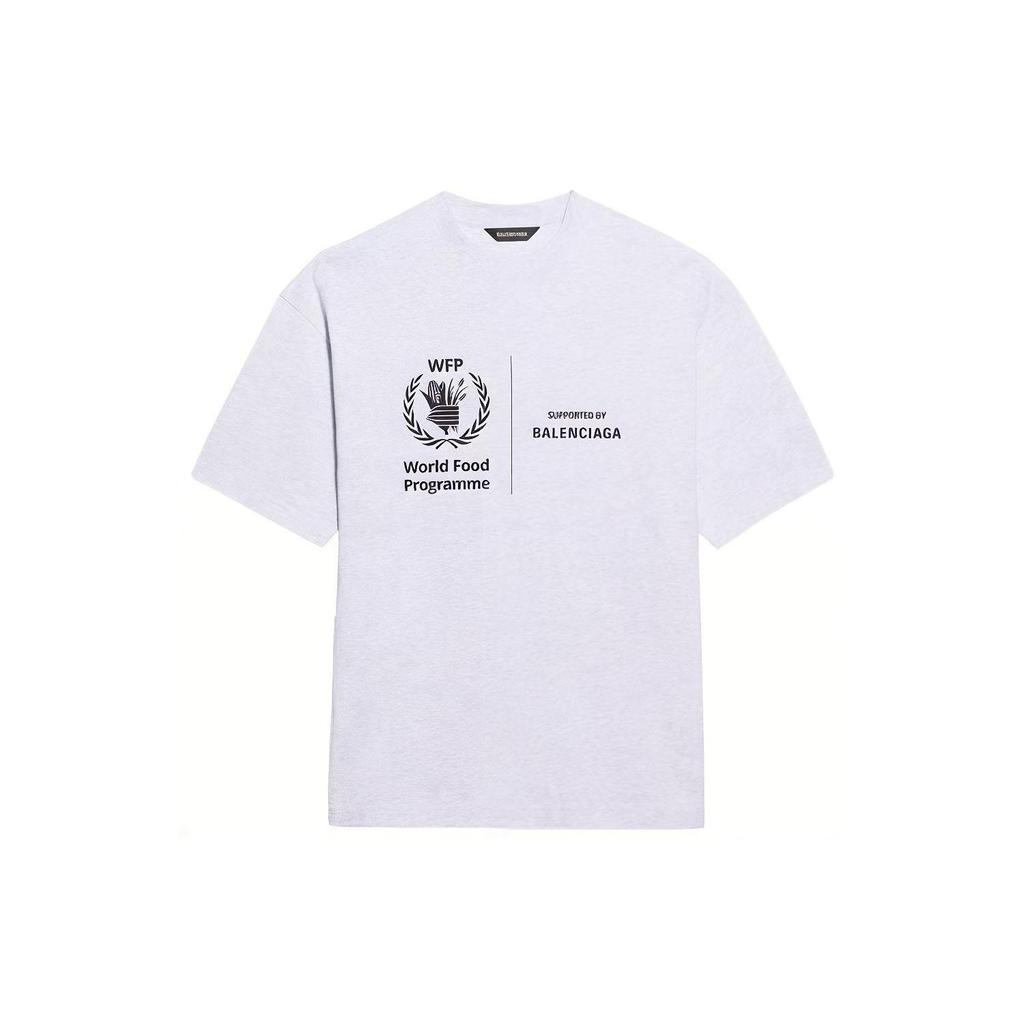 Balenciaga x Wfp T Shirt Men's Gray 612966THV841167