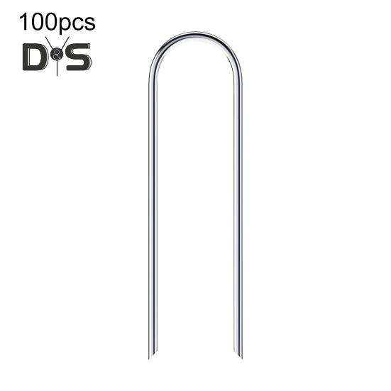 50/100Pcs U-shaped Ground Stake Anti-Rust Garden Pile Easy Installation Reusable Multipurpose Garden Landscape Piles