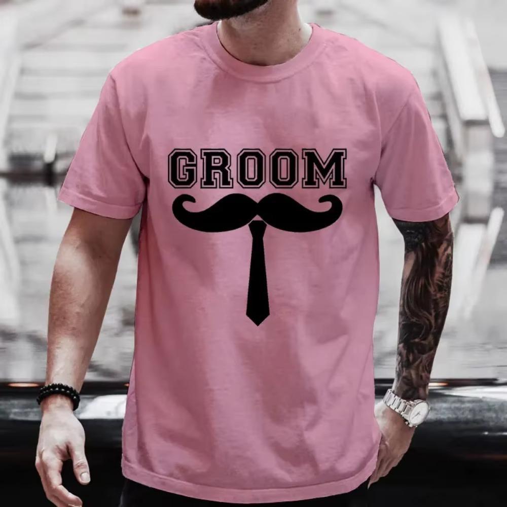 Groom Squad T Shirt Friends Bachelor Stag Party Blouses Single Farewell Tees Fashion Graphic Wedding Tops Team Evg Future  Groom