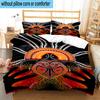 3-teilige Bettwäsche im australischen Aborigine-Stil, inklusive 1 Bettbezug und 2 Kissenbezügen. Perfekt für Weihnachten, ideal für Schlafzimmer, Studentenwohnheim