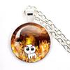 TBH Autism Creature Yippies Creative Funny Yippee Meme Cartoon Glass Cabochon Pendant Necklace Charm Jewelry Gift Jewelry