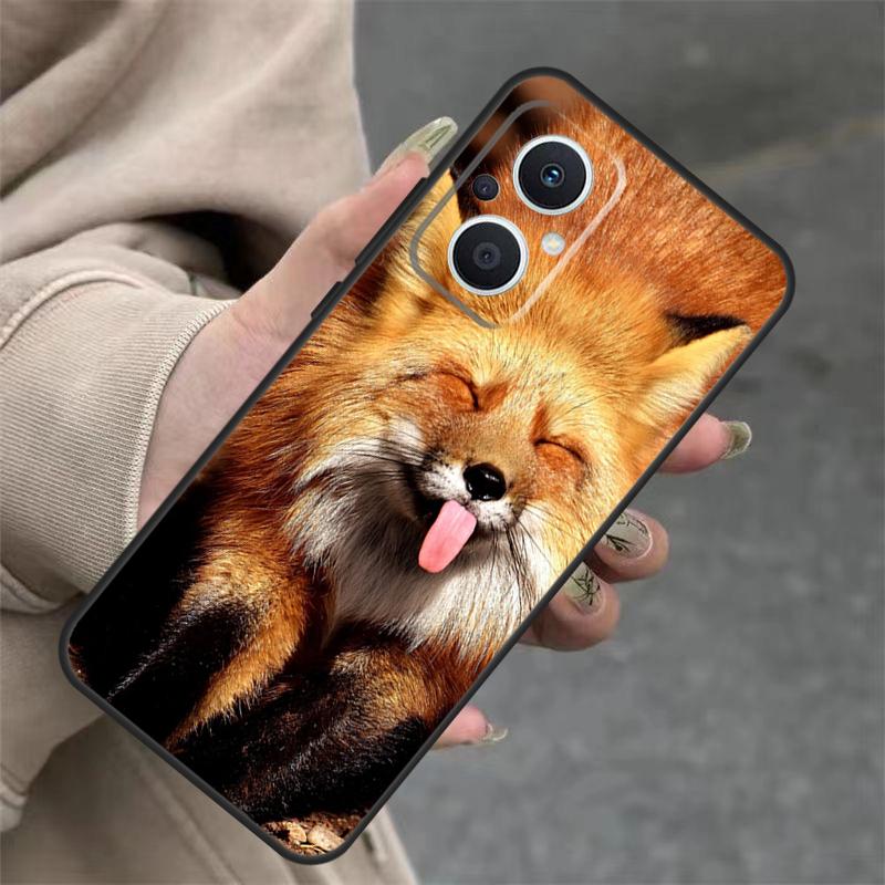 Cute Fox In Autumn Case For OPPO Reno 4Z 5Z 8T 10 11 Pro 11F 7 8 5 6 Lite OPPO Find X6 X5 Pro X2 X3 Neo Cover
