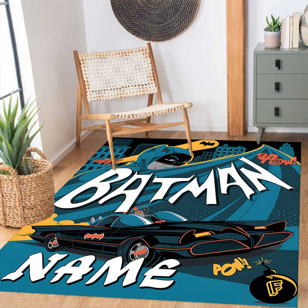 Warner Bros. Works Customize your name rug, office chair cushion, home bedroom living room gift.