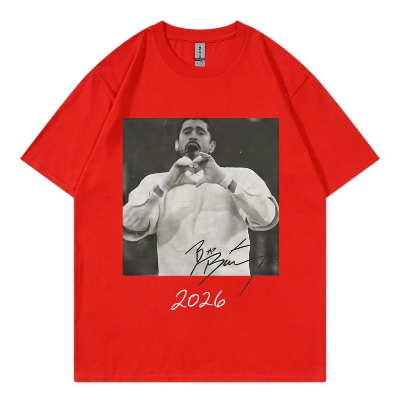 Hot Sale Bad Bunny Graphic T Shirts Fashion Hip Hop Vintage Short Sleeve Tshirt Unisexs Womens Casual Cotton Oversized Tshirts