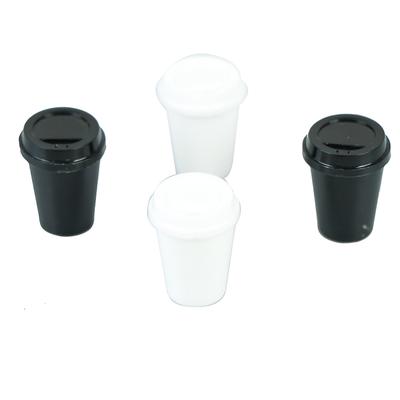 2 Stück 1:12 Puppenhaus Miniatur Kaffee Leere Tasse Modell Simulation Getränkebecher Spielzeug