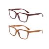 TUREZING Reading Glasses For Women Men HD Lenses Rectangular Metal Hinge Prescription Eyewear High Quality