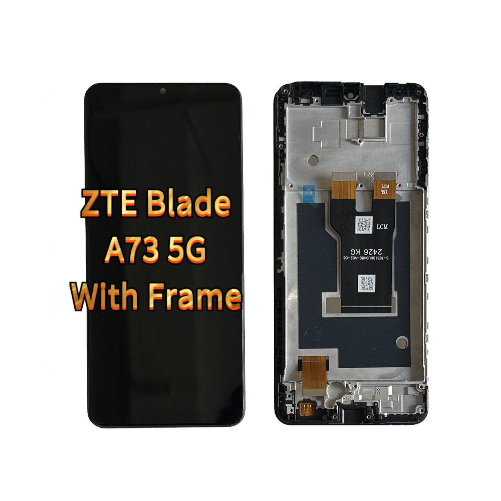 

Полный комплект ЖК-экрана и дигитайзера для ZTE Blade A73 5G с рамкой;черный; + Инструменты
